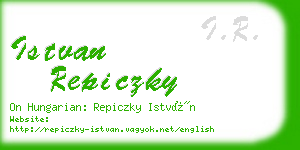 istvan repiczky business card
